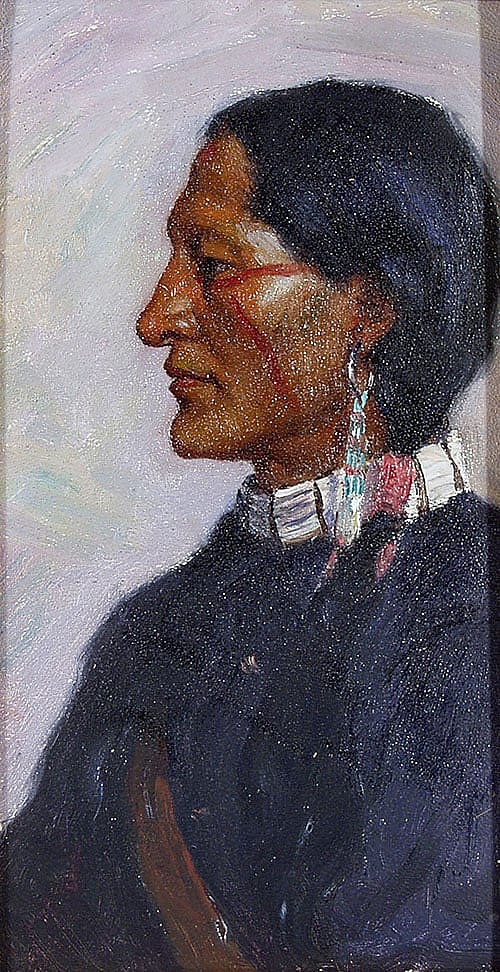 An Educated Carlisle Indian, Taos; [Untitled (Plains man)]